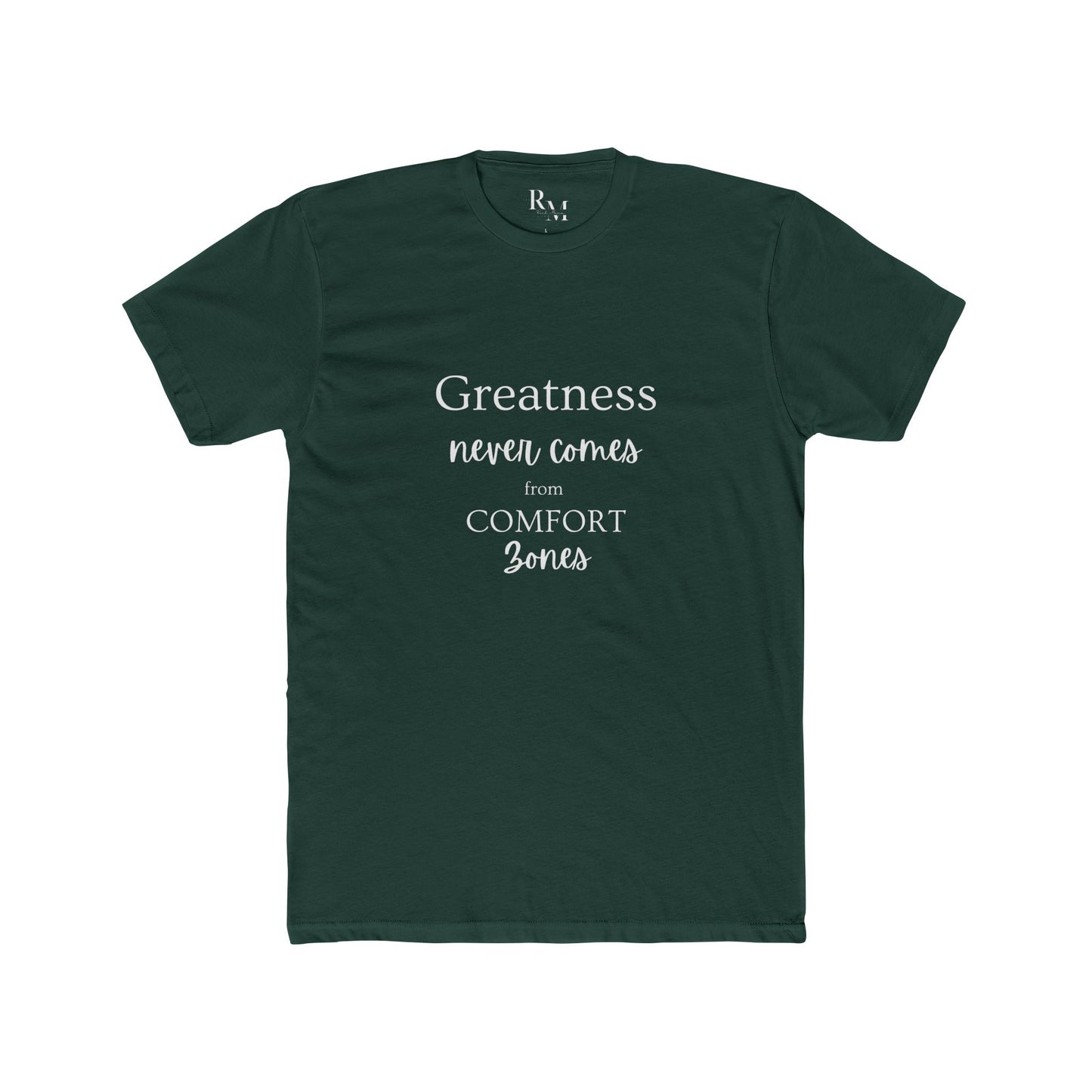 Greatness Never Comes From Comfort Zones Tshirt