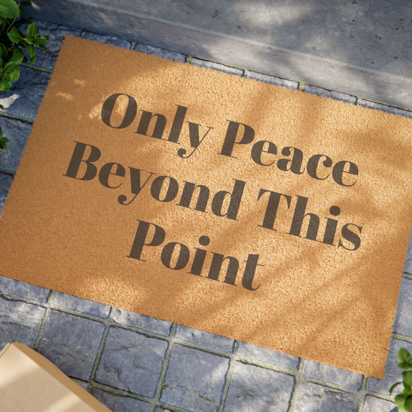 Only Peace Beyond This Point Doormat